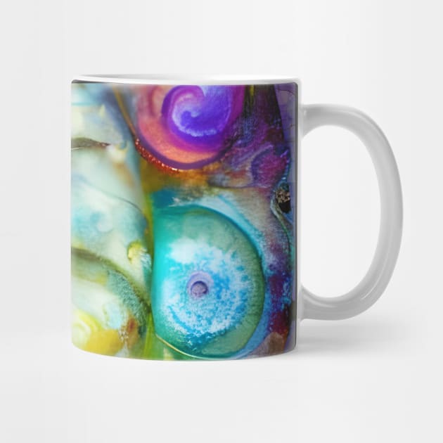 Abstract Nautilus Ammonite Spiral Art by LittleBean